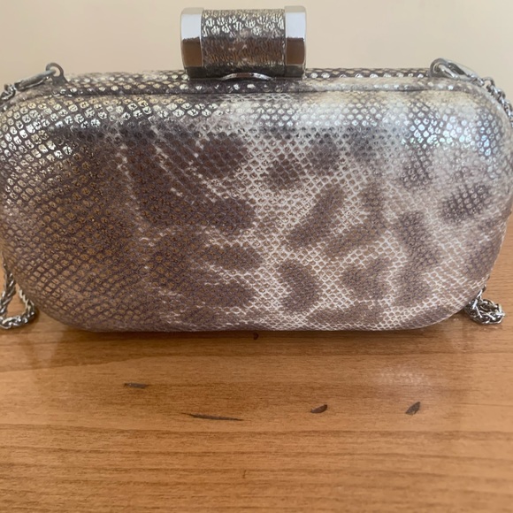 Halston Heritage Snakeskin Box Clutch | NWT - Picture 4 of 7